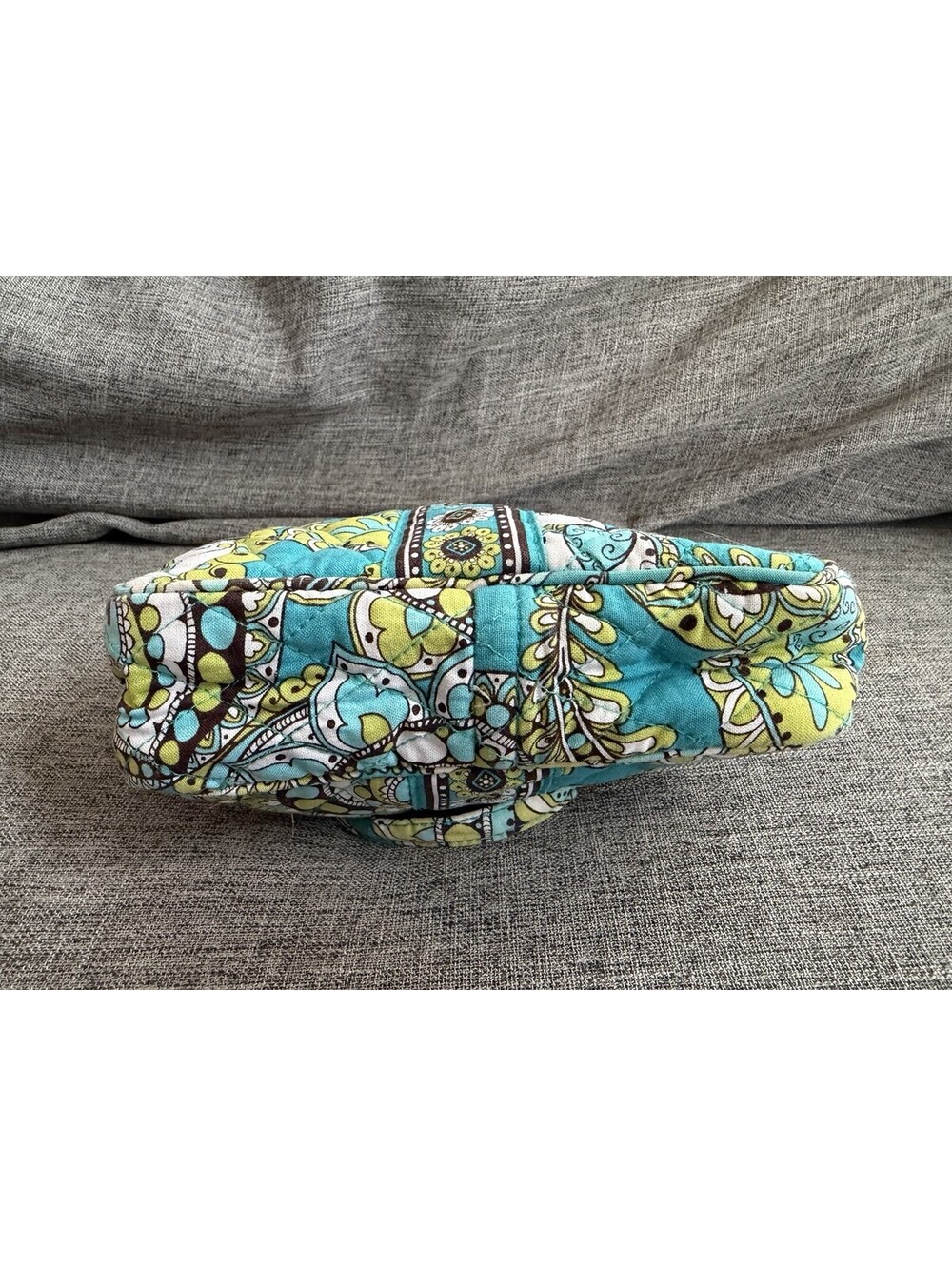 Vera Bradley Small Handbag In Peacock Paisley 8x4x2 Double Handle Zip Top - Picture 6 of 10